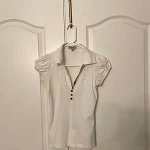 Burberry polo shirt- White